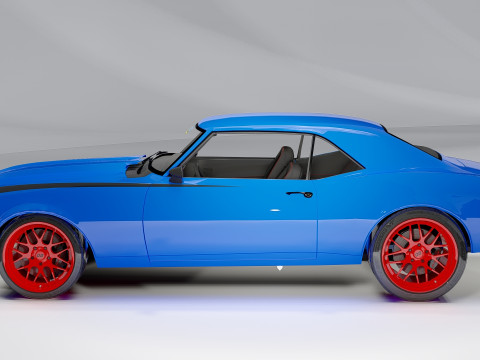 Chevrolet Quintin Brothers Camaro 1968 3D Model