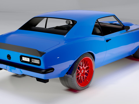 Chevrolet Quintin Brothers Camaro 1968 3D Model