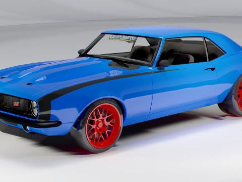 Chevrolet Quintin Brothers Camaro 1968 3D Model