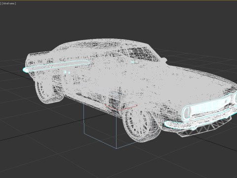 Chevrolet Quintin Brothers Camaro 1968 3D Model