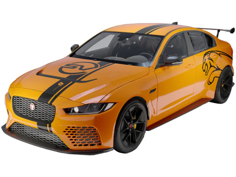Proyek Jaguar XE SV 8 Model 3D
