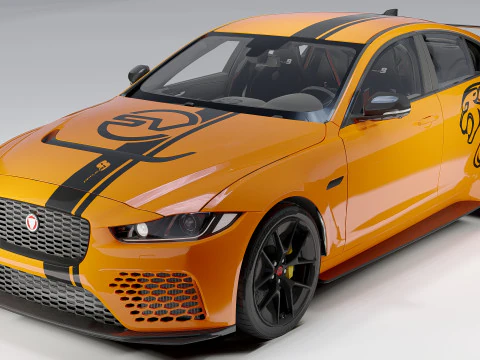 Jaguar Project XE SV 8 3D Model