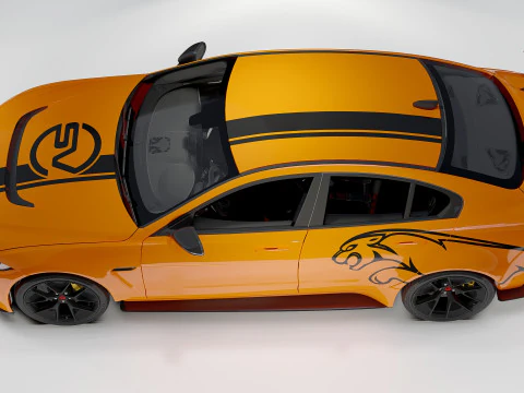 Jaguar Project XE SV 8 3D Model