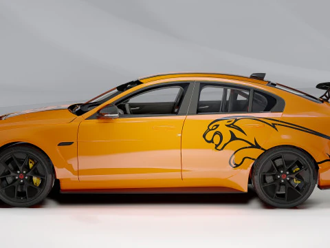 Jaguar Project XE SV 8 3D Model