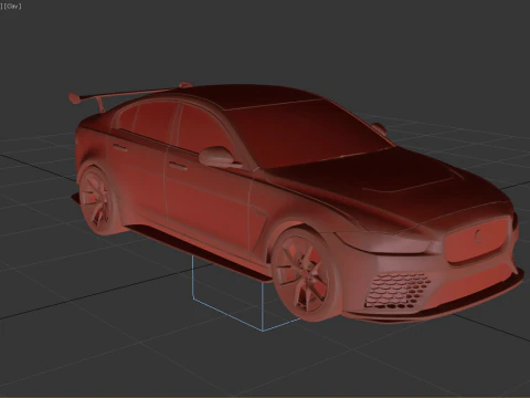 Jaguar Project XE SV 8 3D Model