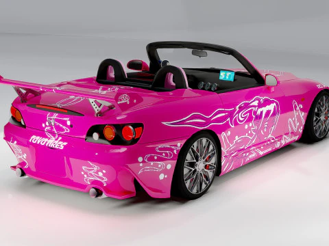 Honda S2000 Fast and Furious 3D Model