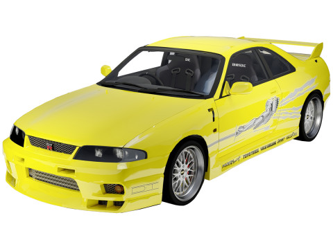 Leons Nissan Skyline GT-R BCNR33 3D Model