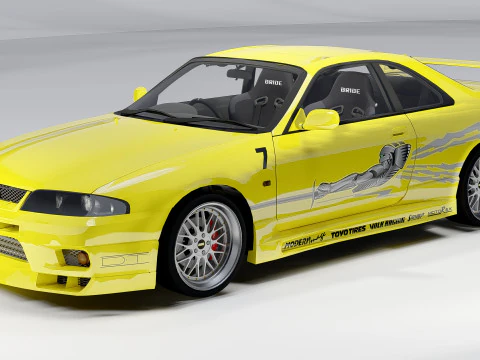 Leons Nissan Skyline GT-R BCNR33 3D Model