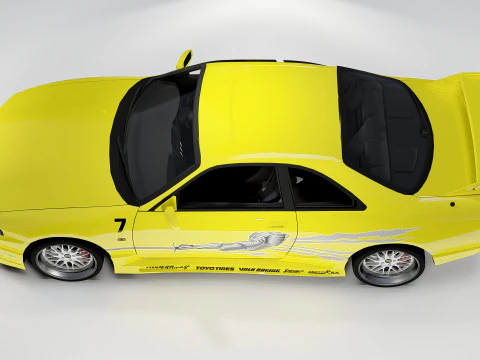 Leons Nissan Skyline GT-R BCNR33 3D Model