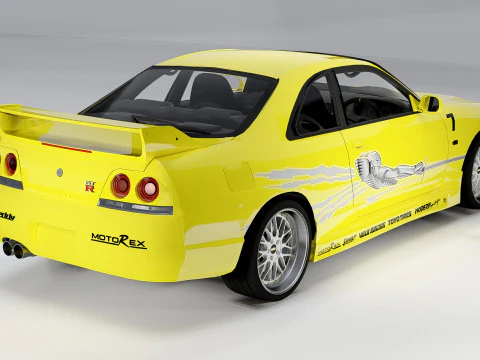 Leons Nissan Skyline GT-R BCNR33 3D Model