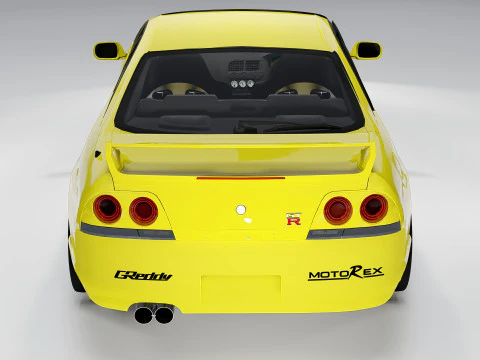 Leons Nissan Skyline GT-R BCNR33 3D Model