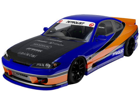 Nissan Silvia S15 Tokyo Drift 3D Model