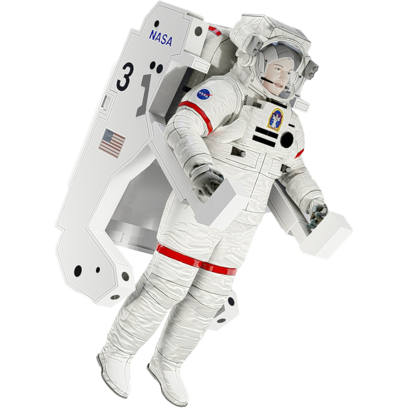 Spacesuit Extravehicular Mobility Unit MMU 3D Модель .c4d .max .obj .3ds .fbx .stl .blend