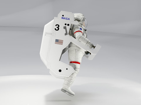 Spacesuit Extravehicular Mobility Unit MMU 3D Модель