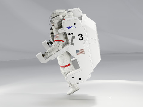 Spacesuit Extravehicular Mobility Unit MMU 3D Модель