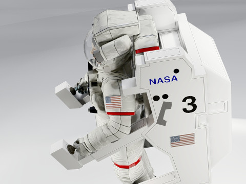 Spacesuit Extravehicular Mobility Unit MMU 3D Модель