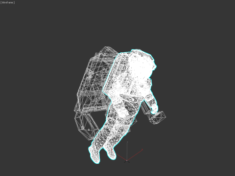 Spacesuit Extravehicular Mobility Unit MMU 3D Модель