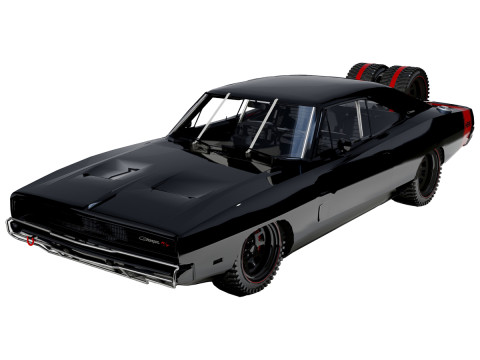 Dodge Charger 1968 Fast and Furious 7 3Dモデル