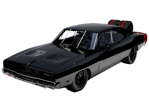 Dodge Charger 1968 Velozes e Furiosos 7 Modelo 3D