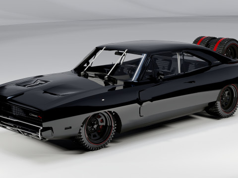 Dodge Charger 1968 Fast and Furious 7 3Dモデル