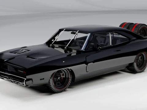 Dodge Charger 1968 Fast and Furious 7 3D Model