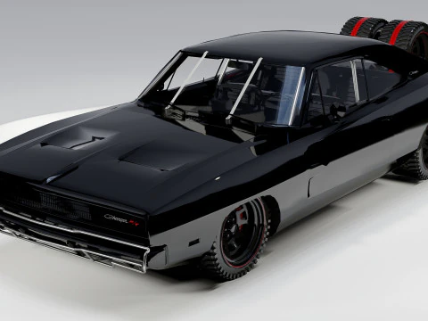Dodge Charger 1968 Fast and Furious 7 3D Model