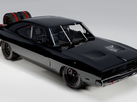 Dodge Charger 1968 Fast and Furious 7 3Dモデル