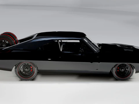 Dodge Charger 1968 Fast and Furious 7 3D Model