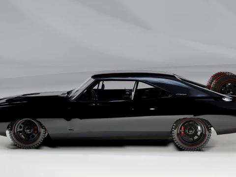 Dodge Charger 1968 Fast and Furious 7 3D Model