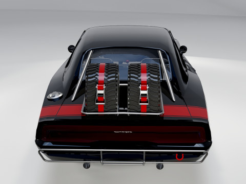 Dodge Charger 1968 Fast and Furious 7 3Dモデル