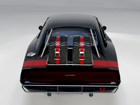Dodge Charger 1968 Fast and Furious 7 3D Model