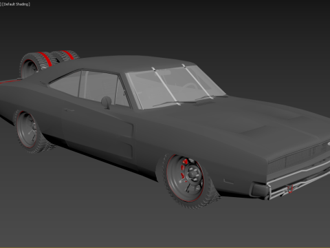Dodge Charger 1968 Fast and Furious 7 3Dモデル