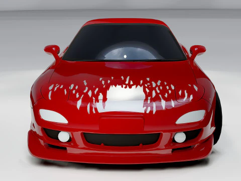Mazda RX-7 Dom Toretto Fast and Furious 3D Model
