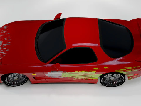 Mazda RX-7 Dom Toretto Fast and Furious 3D Model