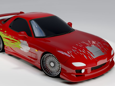 Mazda RX-7 Dom Toretto Fast and Furious Model 3D