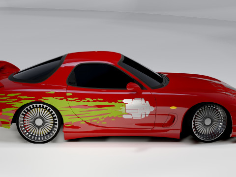Mazda RX-7 Dom Toretto Fast and Furious Model 3D