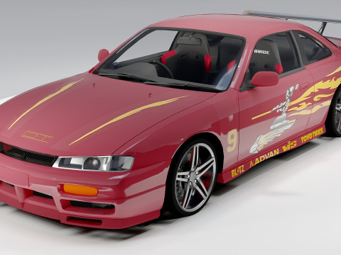 Nissan 240Sx 1997 Fast and Furious Modelo 3D