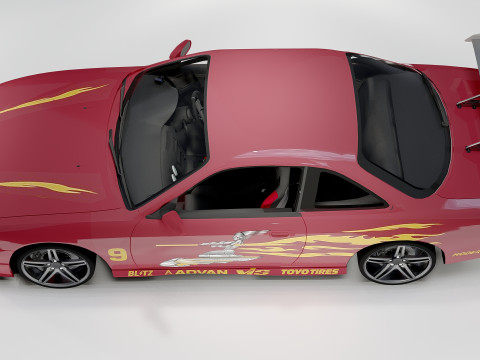 Nissan 240Sx 1997 Fast and Furious Modelo 3D