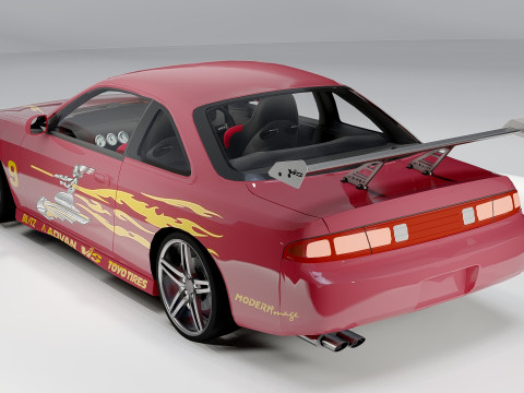 Nissan 240Sx 1997 Fast and Furious Modelo 3D