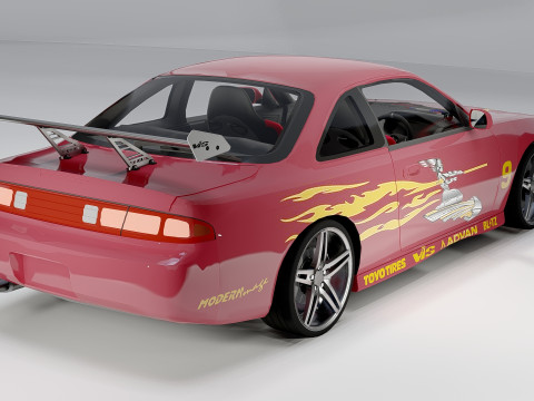 Nissan 240Sx 1997 Fast and Furious Modelo 3D
