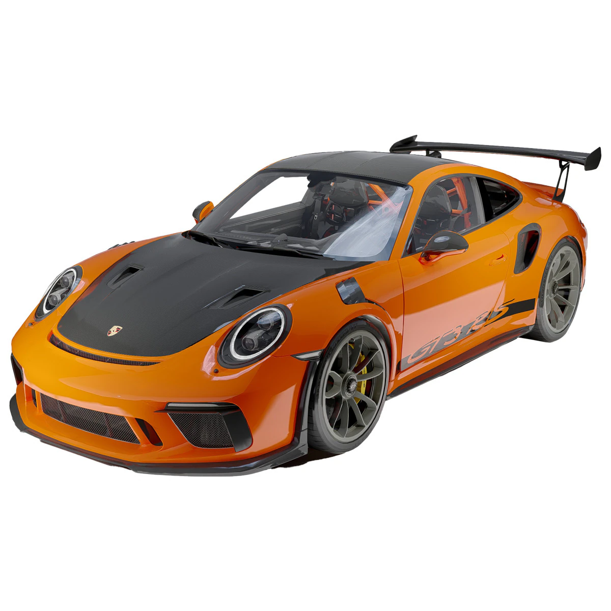 Porsche 911 GT3 RS 3D Model .c4d .max .obj .3ds .fbx .stl .blend 