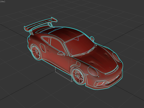 Porsche 911 GT3 RS 3D 模型