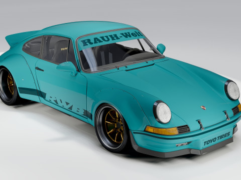Porsche Rwb 911 F-Series Narro Style 1972 3D Model