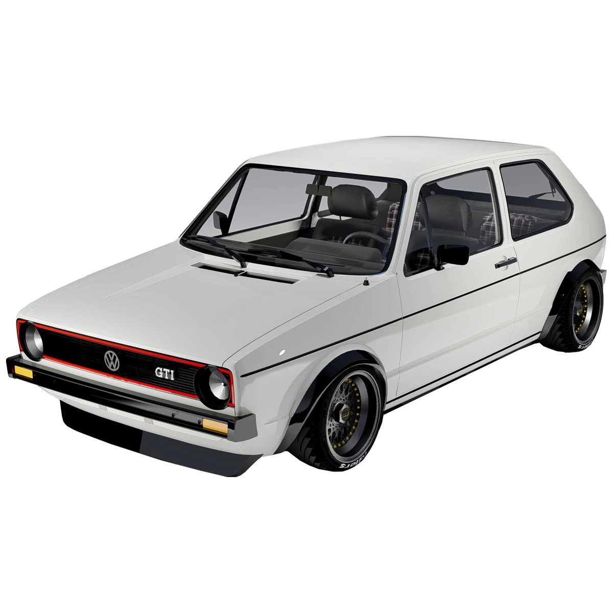 Volkswagen Golf GTI mk1 1982-1992 3D Model in Compact Cars 550531
