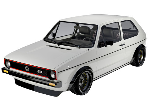 Volkswagen Golf GTI mk1 1982-1992 Modelo 3D