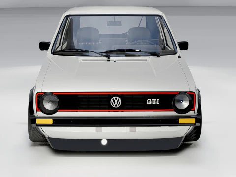Volkswagen Golf GTI mk1 1982-1992 3D Model