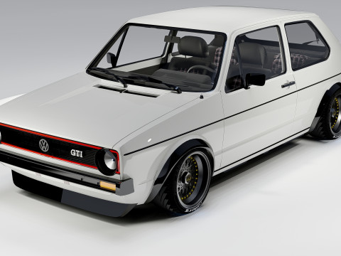 Volkswagen Golf GTI mk1 1982-1992 Modèle 3D