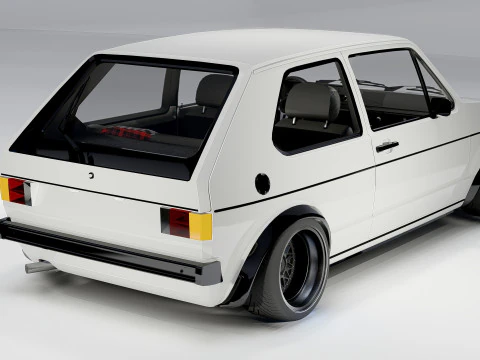 Volkswagen Golf GTI mk1 1982-1992 3D Model
