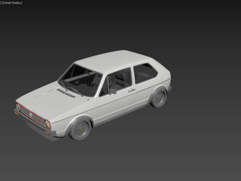 Volkswagen Golf GTI mk1 1982-1992 3D Model
