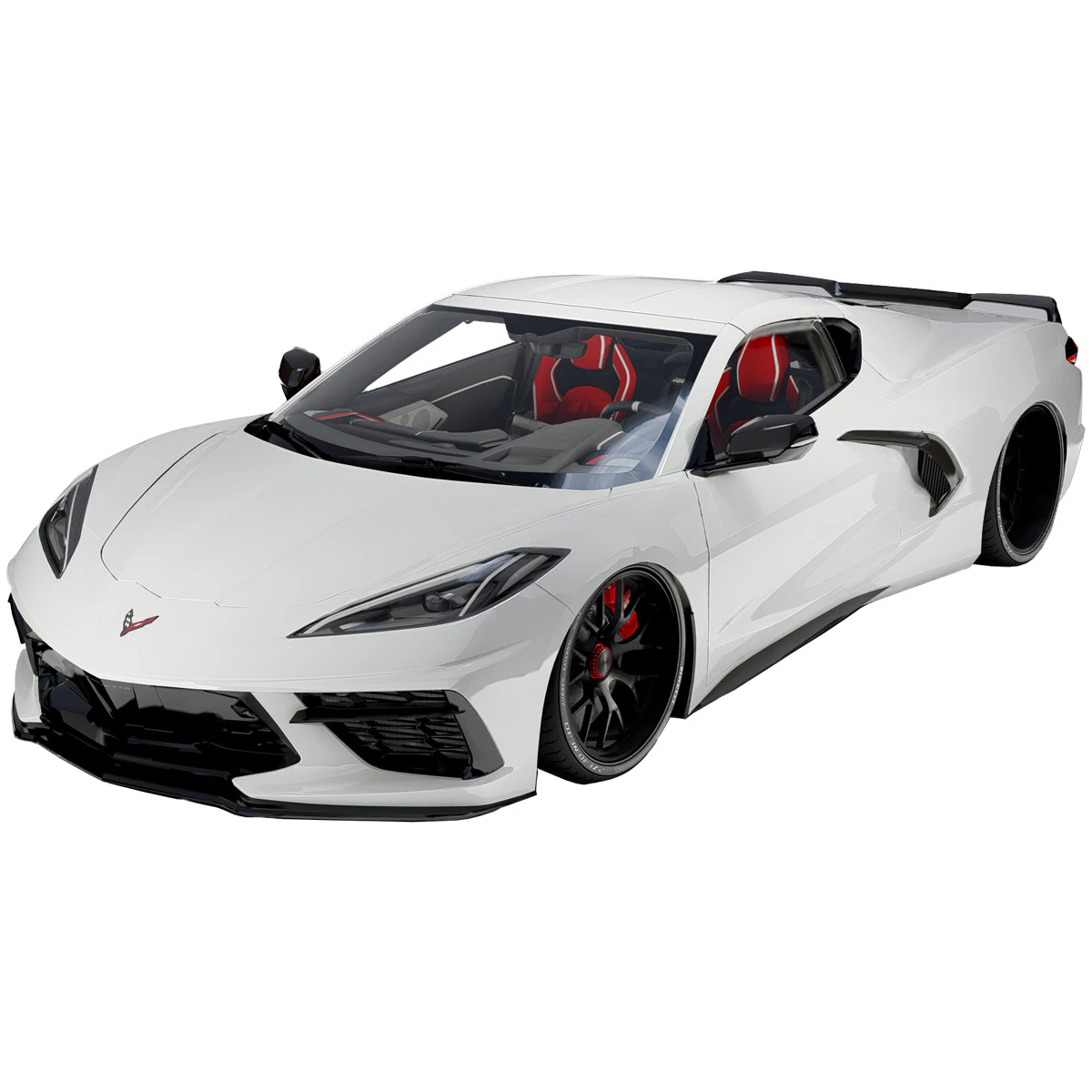 Chevrolet Corvette C8 3D Model .c4d .max .obj .3ds .fbx .stl .blend